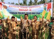 Kapolres Touna Pimpin Panen Raya Jagung Tahap II Binaan Polres Touna