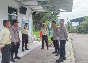 Sambang dan Pembinaan Satpam di PLTU Sabo, Kasat Binmas Cek Kelengkapan Petugas Satpam
