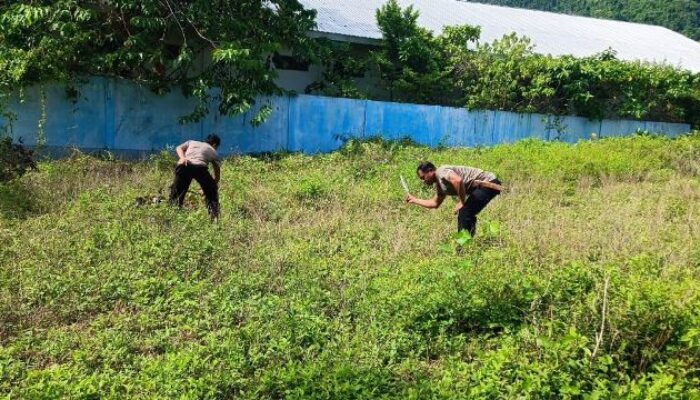 Sat Polair Polres Touna Gelar Kurvei di Desa Uebone, Tingkatkan Kebersihan Pesisir
