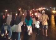 Personil Subsektor Tojo Barat Amankan Pawai Obor Tahun Baru Islam 1447 H