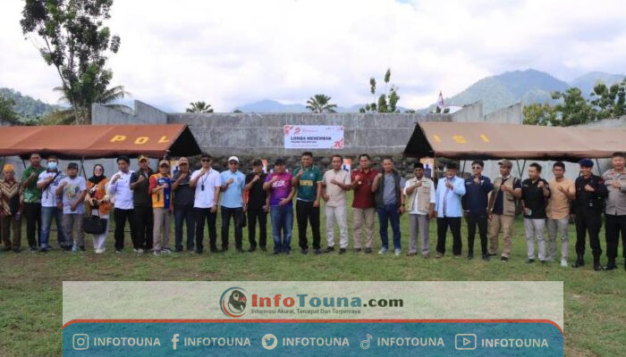 Semarak HUT Bhayangkara ke-79, Polres Touna Gelar Lomba Menembak Antar Instansi