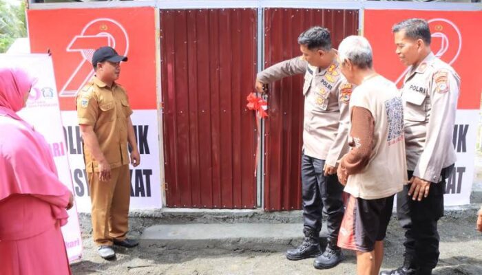 Kapolres Touna Resmikan MCK, Atasi Kesulitan Warga Dusun Banjar dalam Sanitasi