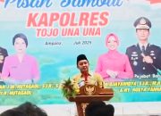 Hadiri Pisah Sambut Kapolres Touna, Ini Ungkapan Bupati Ilham Lawidu