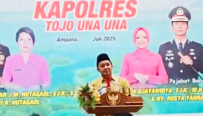 Hadiri Pisah Sambut Kapolres Touna, Ini Ungkapan Bupati Ilham Lawidu