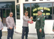 Hari Bhayangkara ke-79, Polsek Ampana Kota Dapat Kado Dari Koramil 1307-05/Ratolindo