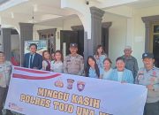 Minggu Kasih, Satbinmas Polres Touna Berikan Pesan Kamtibmas Di Gereja GKII AGAPE Ampana