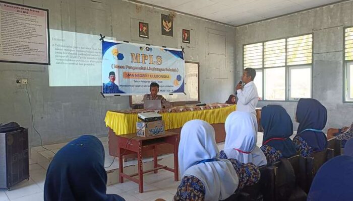 Polsek Ulubongka Beri Sosialisasi Bahaya Narkoba, Kenakalan Remaja, dan Bullying di SMU N 1 Ulubongka