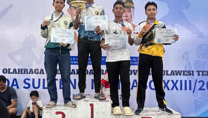 Membanggakan: Atlet Taekwondo Touna I Putu Eka Satria Wiguna, Sumbang Emas di POPDA Sulteng XXIII 2025