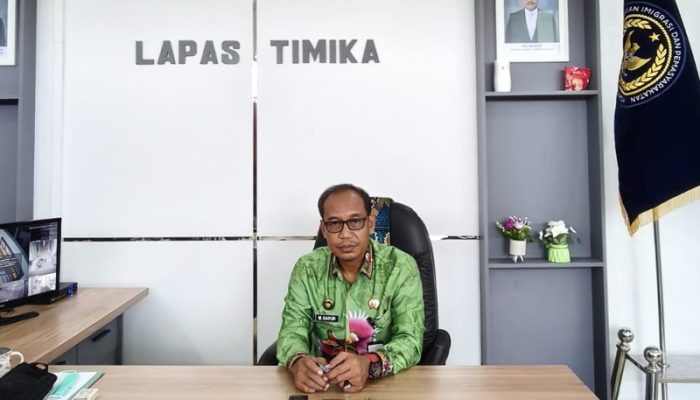 Kalapas Timika Ikuti Zoom Pengarahan DirjenPAS