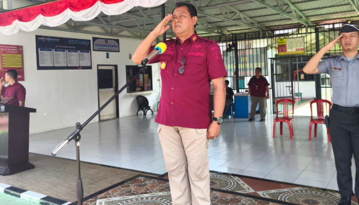 Jelang Peringatan HUT ke-80 RI, Lapas Ampana Gelar Gladi Upacara dan Simulasi Penyerahan Remisi
