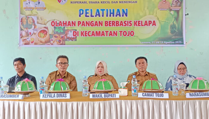 Pemkab Touna Gelar Pelatihan Olahan Pangan Berbasis Kelapa dan Pelatihan Kerajinan Kelapa di Kecamatan Tojo