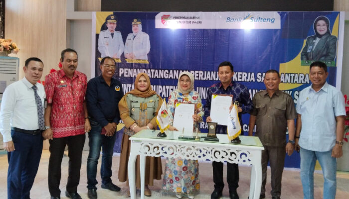 Pemkab Touna dan PT Bank Sulteng Teken PKS Terkait Penggunaan SIPD RI untuk Pencairan SP2D