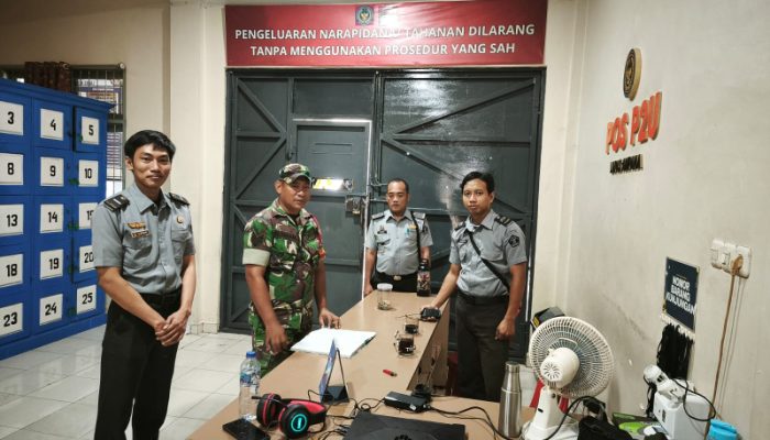 Lapas Ampana Terima Kunjungan dan Dukungan Pengamanan dari Koramil Ratolindo