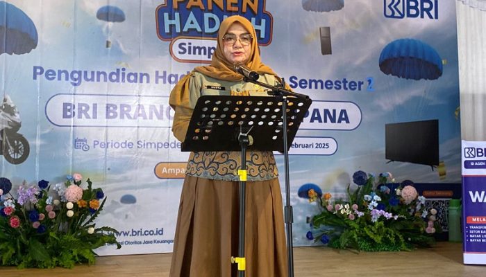 Hadiri Panen Hadiah Simpedes, Wabup Surya Sampaikan Terima Kasih Kepada BRI Branch Office Ampana