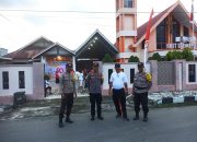 Polsek Ampana Kota Sukseskan Amankan Perayaan HUT ke-80 RI dan HUT Gereja Calvari