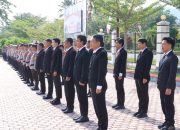Semangat Hari Juang, Polri Untuk Masyarakat Menuju Indonesia Maju, Polres Touna Gelar Upacara Penuh Makna