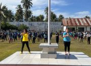 Jaga Kebugaran dan Kebersamaan, WBP dan Pegawai Lapas Ampana Laksanakan Senam Bersama