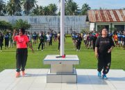 Jaga Kebugaran dan Kebersamaan, WBP dan Pegawai Lapas Ampana Rutin Gelar Senam Jumat Pagi