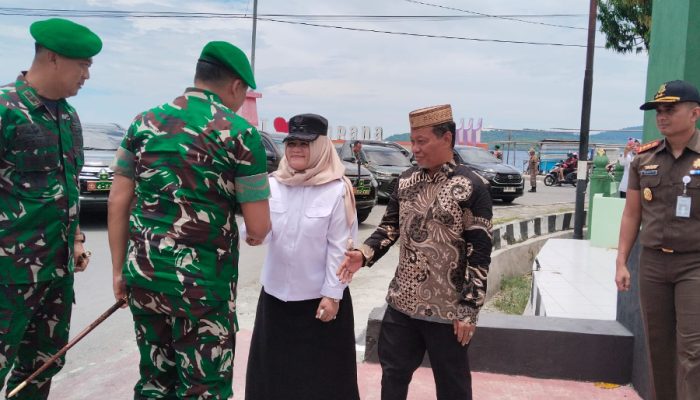 Wabup Surya Hadiri Kunjungan Pangdam XXIII/Palaka Wira di Koramil 1307-05/Ratolindo