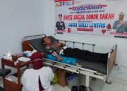 Rayakan Hari Lalu Lintas, Satlantas Polres Touna Gandeng Warga Gelar Donor Darah Kemanusiaan