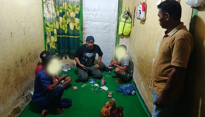 Pelaku KDRT Diringkus Tim Resmob Polres Touna saat Pesta Sabu Bersama Dua Rekannya
