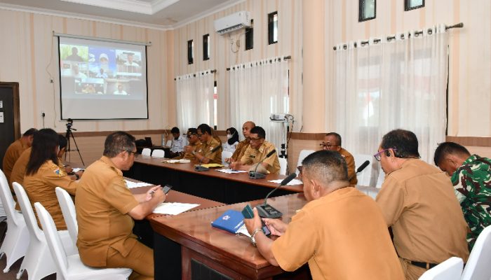 Pemkab Touna Ikuti Rakor Pengendalian Inflasi Tahun 2025 bersama Kementerian Dalam Negeri secara virtual