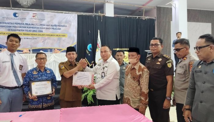 Dicanangkan oleh Bupati Ilham Lawidu, Touna menjadi kabupaten pertama di Sulteng Terbentuk KOPPETA HAM
