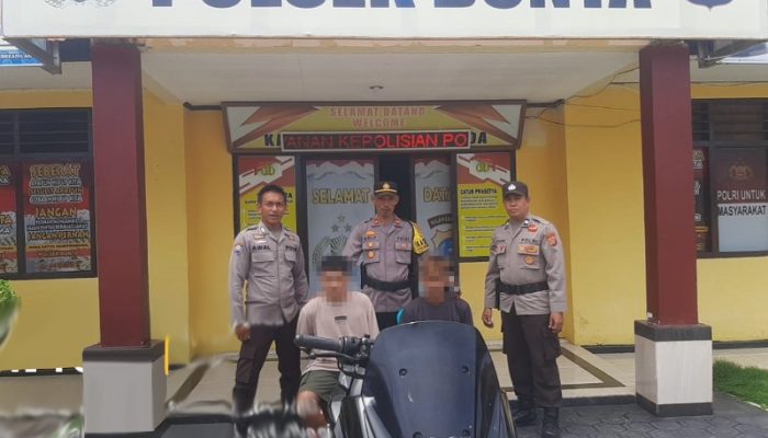 Polisi Bekuk Dua Pelaku Curanmor NMAX di Ampana Tete di Wilayah Bunta