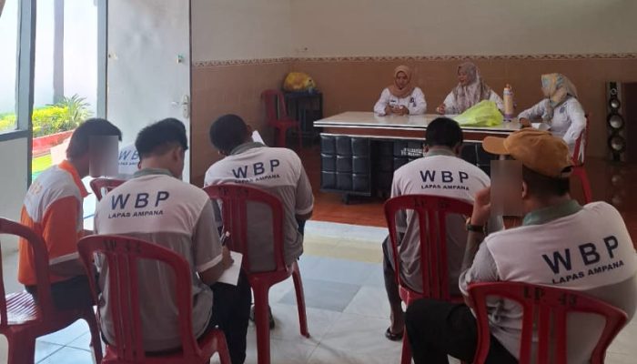 Rehabilitasi Sosial Warga Binaan, Lapas Ampana Gandeng BNNK Touna