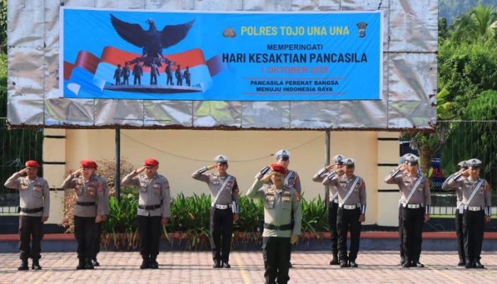 Perkuat Persatuan! Polres Touna Peringati Hari Kesaktian Pancasila 2025