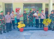 Kejutan Kapolsek Ampana Kota untuk Koramil Pada HUT Ke-80 TNI