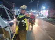“Blue Light Patrol” Satlantas Touna Amankan Malam Kota, Sisir 5 Ruas Jalan Utama