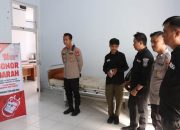 HUT Humas Polri ke-74, Kapolres Touna Beri Teladan Ikut Donor Darah Bersama Anggota