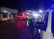 Polres Touna Intensifkan ‘Blue Light Patrol’ di Ampana Kota, Jaga Kamseltibcarlantas Malam Hari