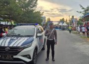 Polres Touna Sukses Jaga Kamseltibcar Lantas Saat Anniversary PT. BJB