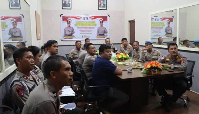 Siap Gencarkan Edukasi dan Tangkal Hoax, Polres Touna Matangkan Persiapan Operasi Zebra Tinombala 2025