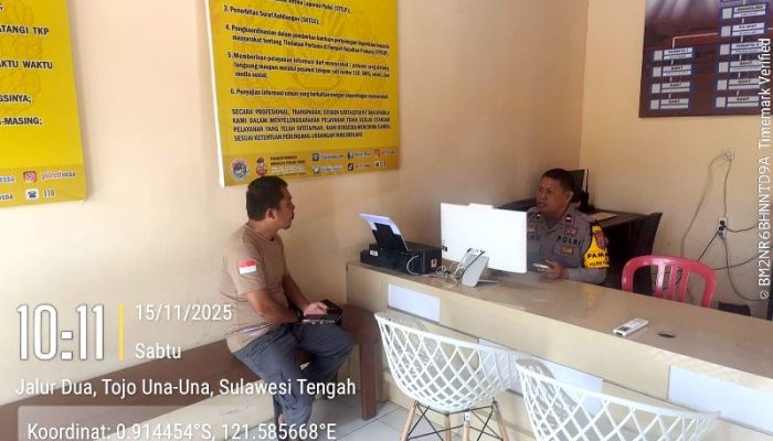 SPKT Touna Sigap, Layani Laporan Hingga Problem Solving di Akhir Pekan
