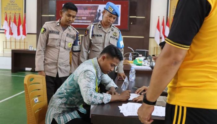 Transparansi Teruji, Rikmin Awal Bintara Brimob T.A. 2026 Polres Touna Tuntas Tanpa TMS