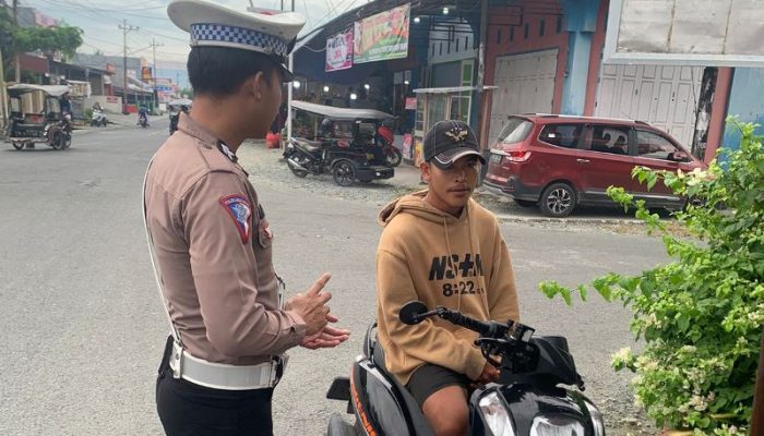 Utamakan Kesadaran, Polres Touna Gencarkan Teguran Persuasif