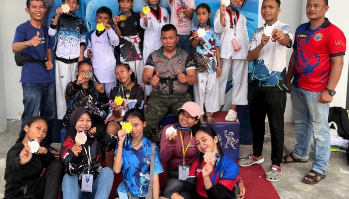 Prestasi Gemilang, Atlet RTC Dojang Polres Touna Borong Medali di Taekwondo Open Tournament Gubernur Cup 2025