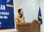 Hadiri Pelantikan Pengurus DPC Partai Nasdem Touna, Bupati Ilham Lawidu Ajak Bersama Bangun Daerah