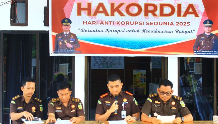 Momentum Hakordia, Kejari Touna Gelar Konferensi Pers Capaian Kinerja Pidsus 2025