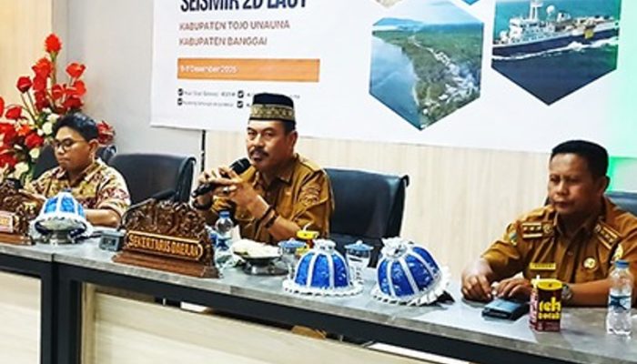 Sekda Touna Hadiri Sosialisasi Seismik 2D Laut