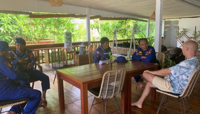 Disambut Hangat Pemilik Resort, Satpolairud Touna Tingkatkan Sinergi Jaga Ekosistem Laut