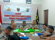 Jaga Integritas Institusi, Polres Tojo Una-Una Gelar Sidang Disiplin dan Kode Etik