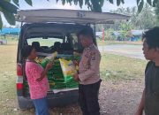 Tekan Harga Pangan, Polres Touna dan Bulog Gelar Pasar Beras Murah di Ampana Tete