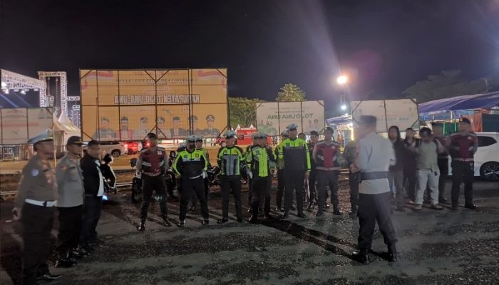 Strategi Pengamanan Berlapis Polres Touna Sukses Kawal Malam Puncak HUT Ke-22 Kabupaten