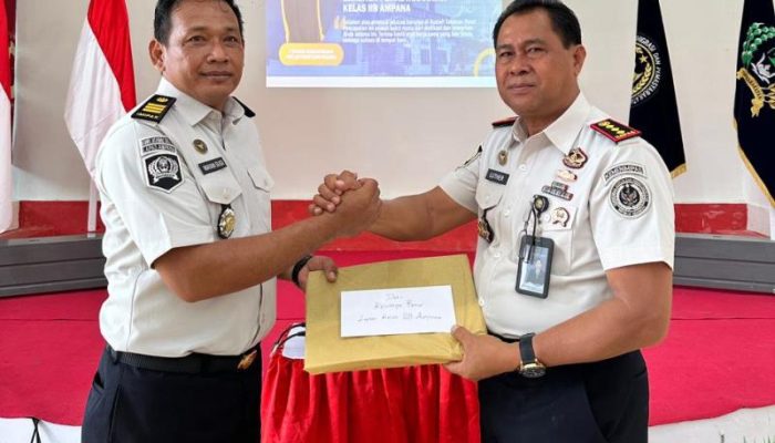 Lapas Ampana Gelar Pelepasan Pejabat Kepala Subseksi Keamanan