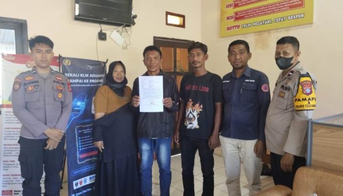 Pamapta Polres Touna Selesaikan Kasus Penganiayaan Melalui Jalur Damai di Ruang SPKT