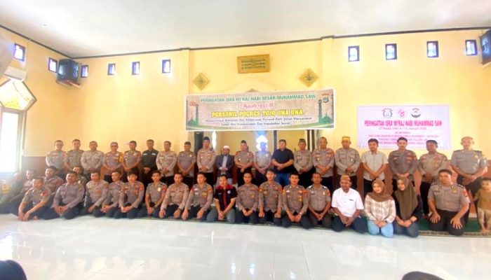 Perkuat Iman dan Taqwa, Polres Touna Gelar Binrohtal Peringatan Isra Mi’raj 2026